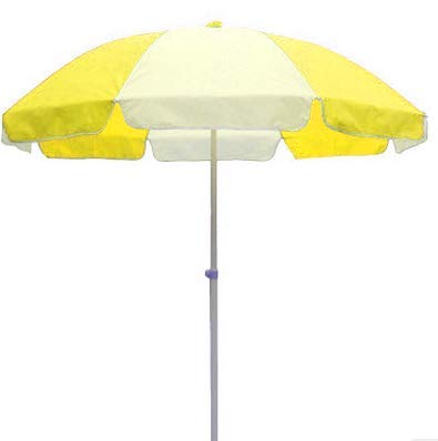 By-Color Blue and White Garden Folding Umbrella, Size - 40"(medium) & 48"(big) Beach Umbrella Pack Of 1
