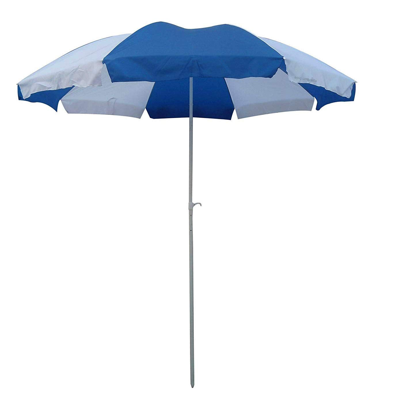 By-Color Blue and White Garden Folding Umbrella, Size - 40"(medium) & 48"(big) Beach Umbrella Pack Of 1