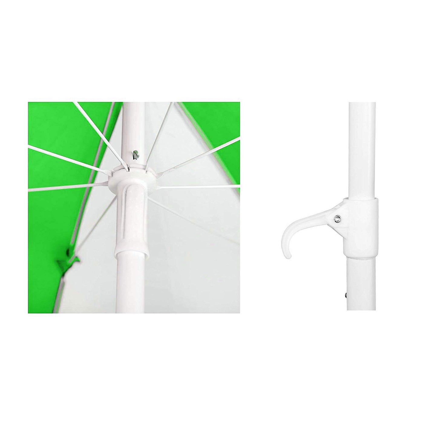 By-Color Blue and White Garden Folding Umbrella, Size - 40"(medium) & 48"(big) Beach Umbrella Pack Of 1