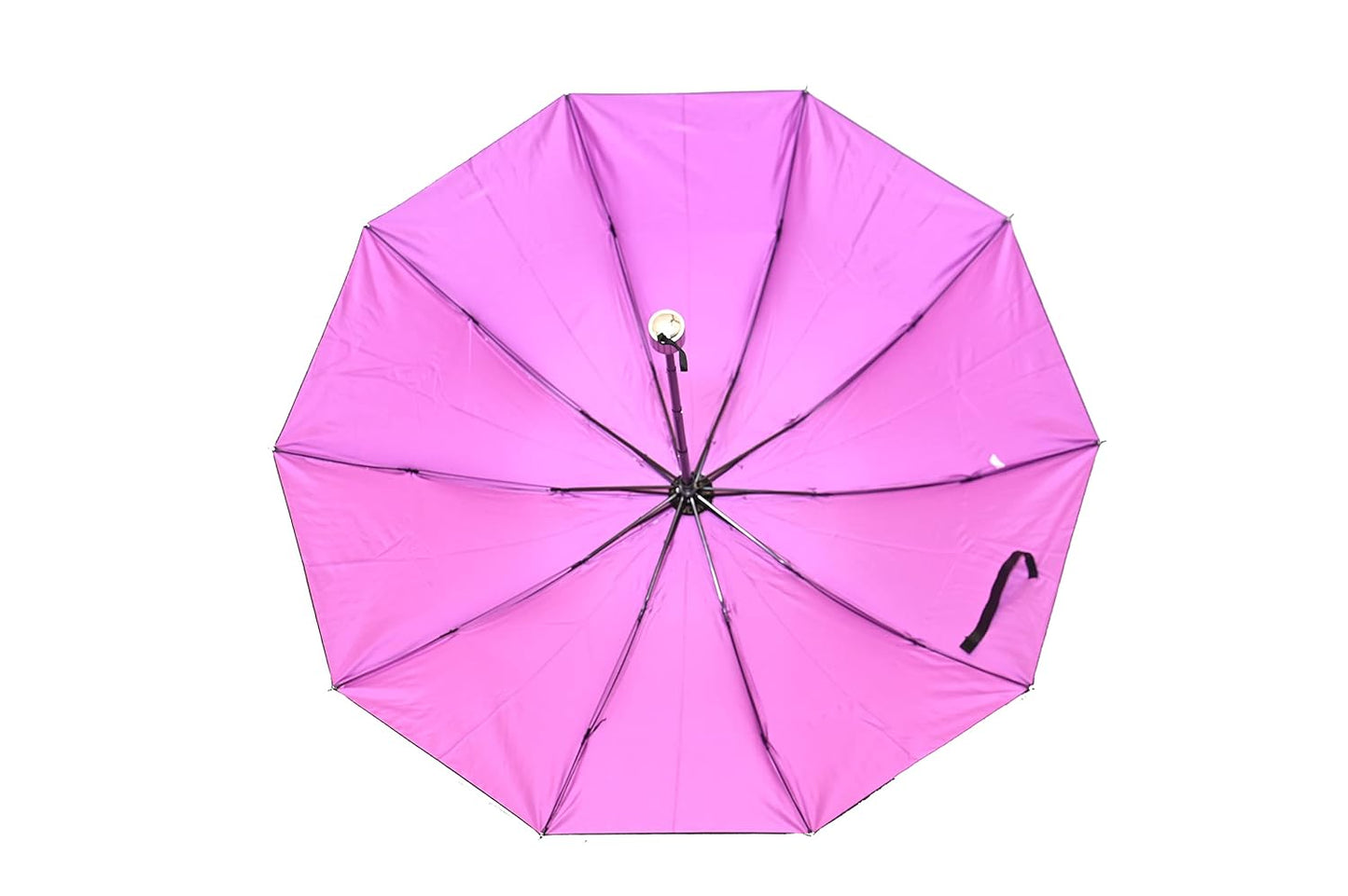 FloralPrinted 3 Fold Anti-Uv,Inner Solid Color Women Compact Umbrella,Pack of 1