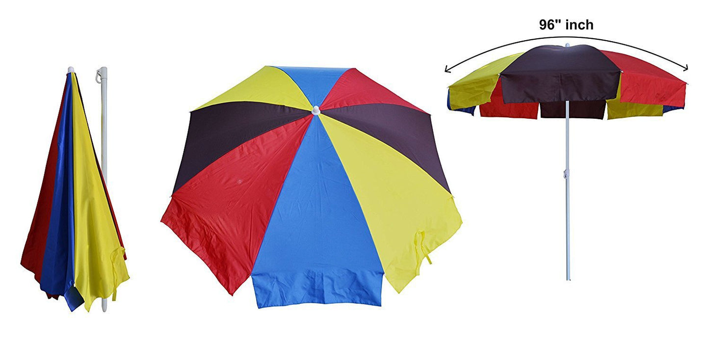 SunnyShade Solutions multicolour Folding patio / beach / garden Umbrella (48-inch)