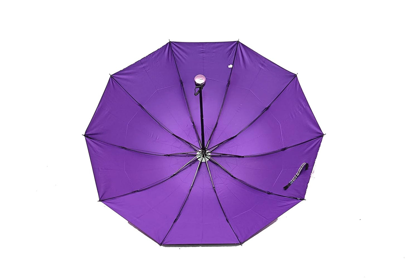 FloralPrinted 3 Fold Anti-Uv,Inner Solid Color Women Compact Umbrella,Pack of 1