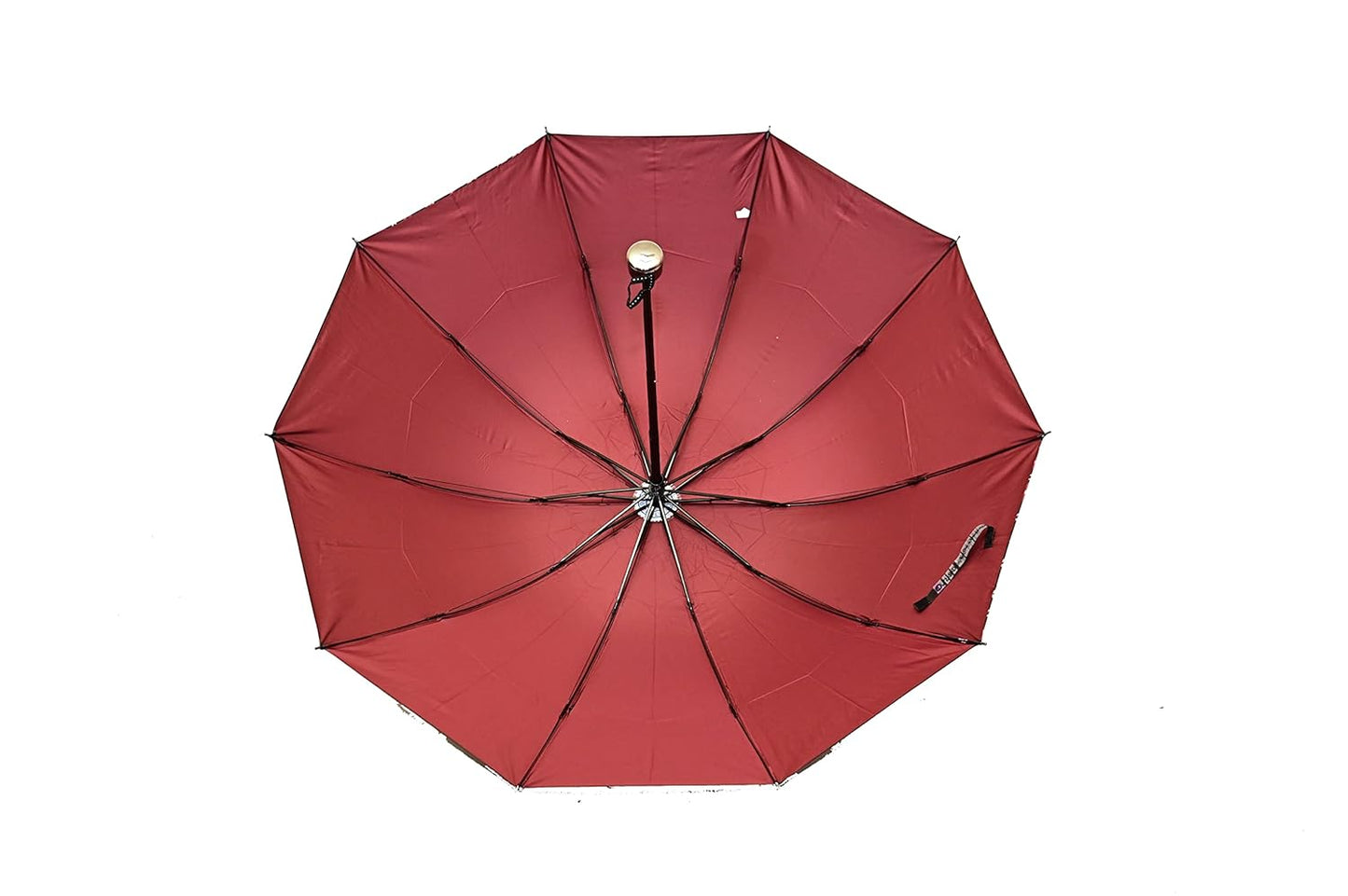 FloralPrinted 3 Fold Anti-Uv,Inner Solid Color Women Compact Umbrella,Pack of 1