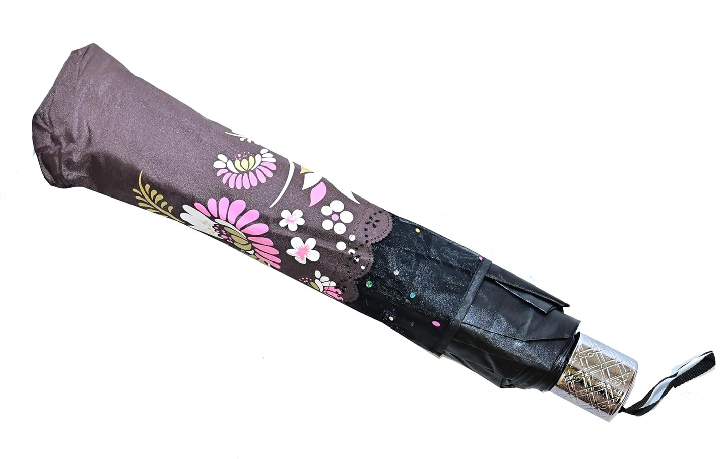 Xyro-Cutting-Edge Netted border Sun/Rain Women Floral Printed Umbrella Pack Of 1
