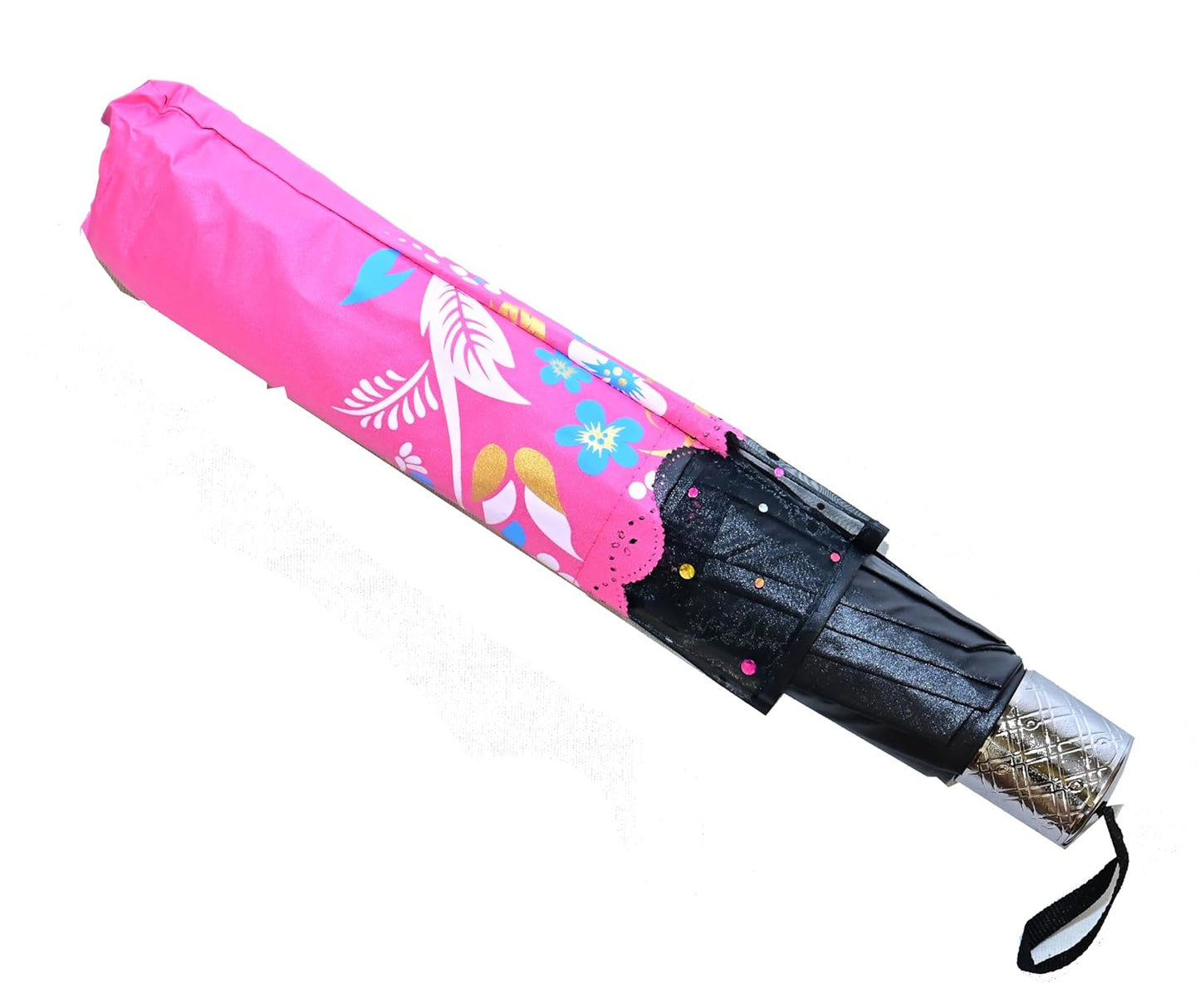 Xyro-Cutting-Edge Netted border Sun/Rain Women Floral Printed Umbrella Pack Of 1