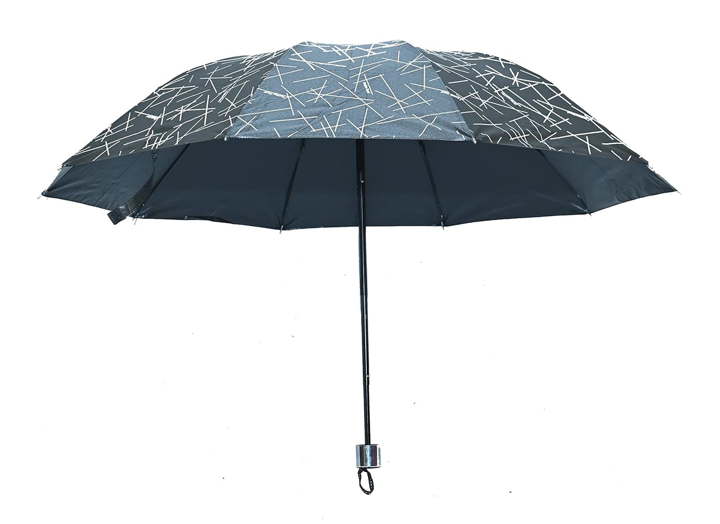 Printed 3 Fold ANTI UV/Rain Compact Umbrella,Pack Of 1