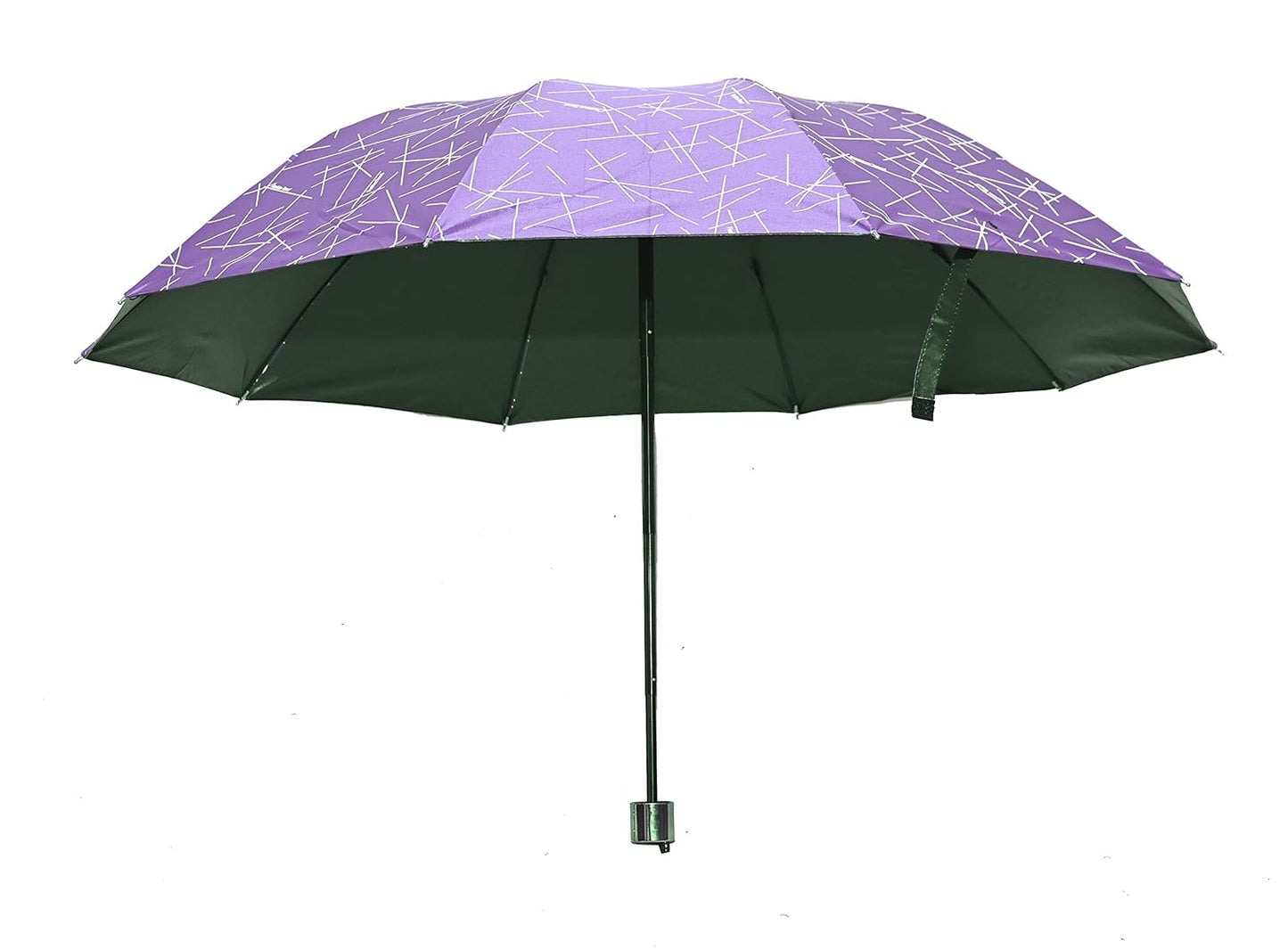 Printed 3 Fold ANTI UV/Rain Compact Umbrella,Pack Of 1