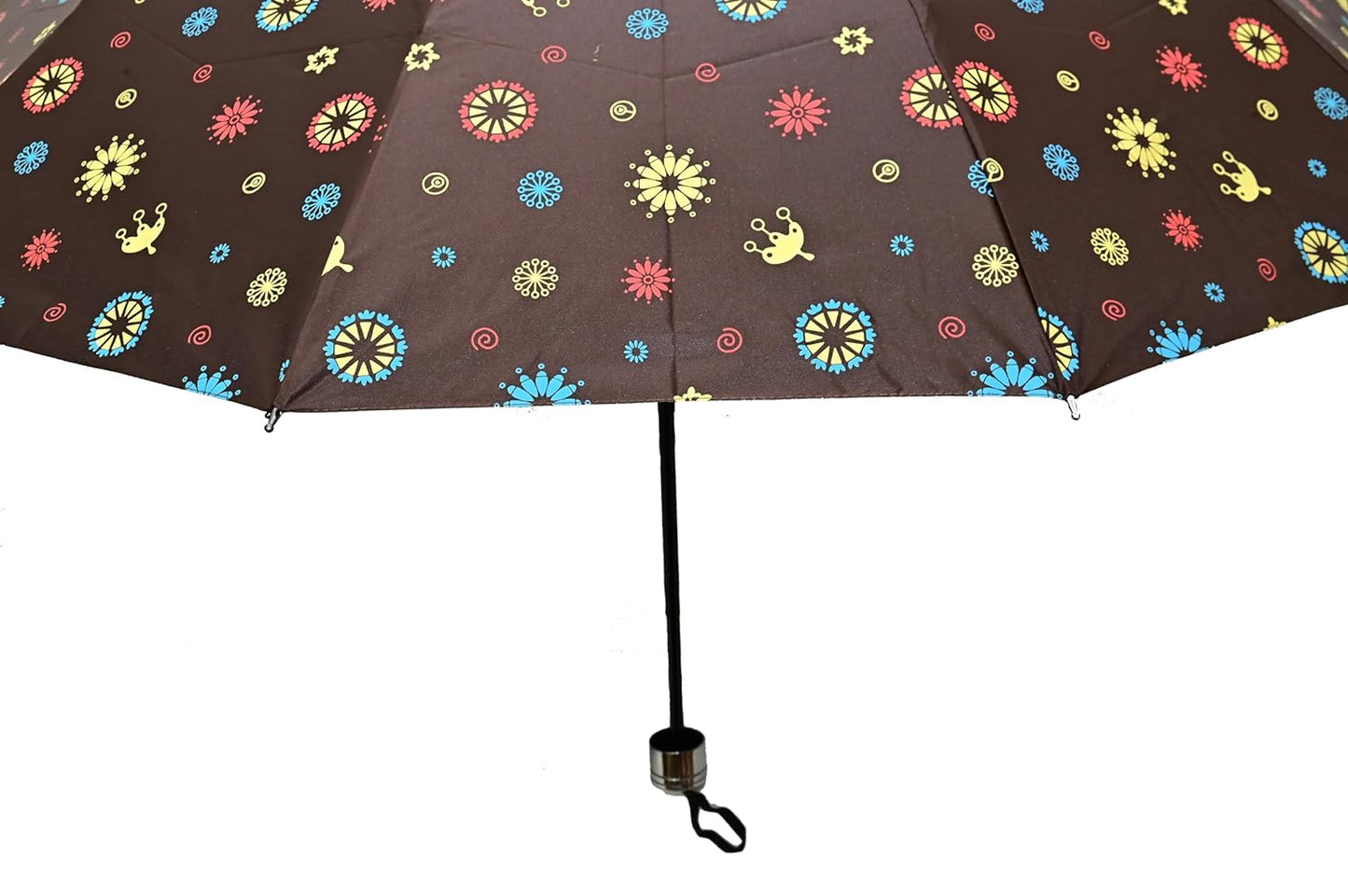 COMPACT 3 FOLD SUN/RAIN PRINTED UV PROTECTION UMBRELLA FOR WOMEN , Pack of 1