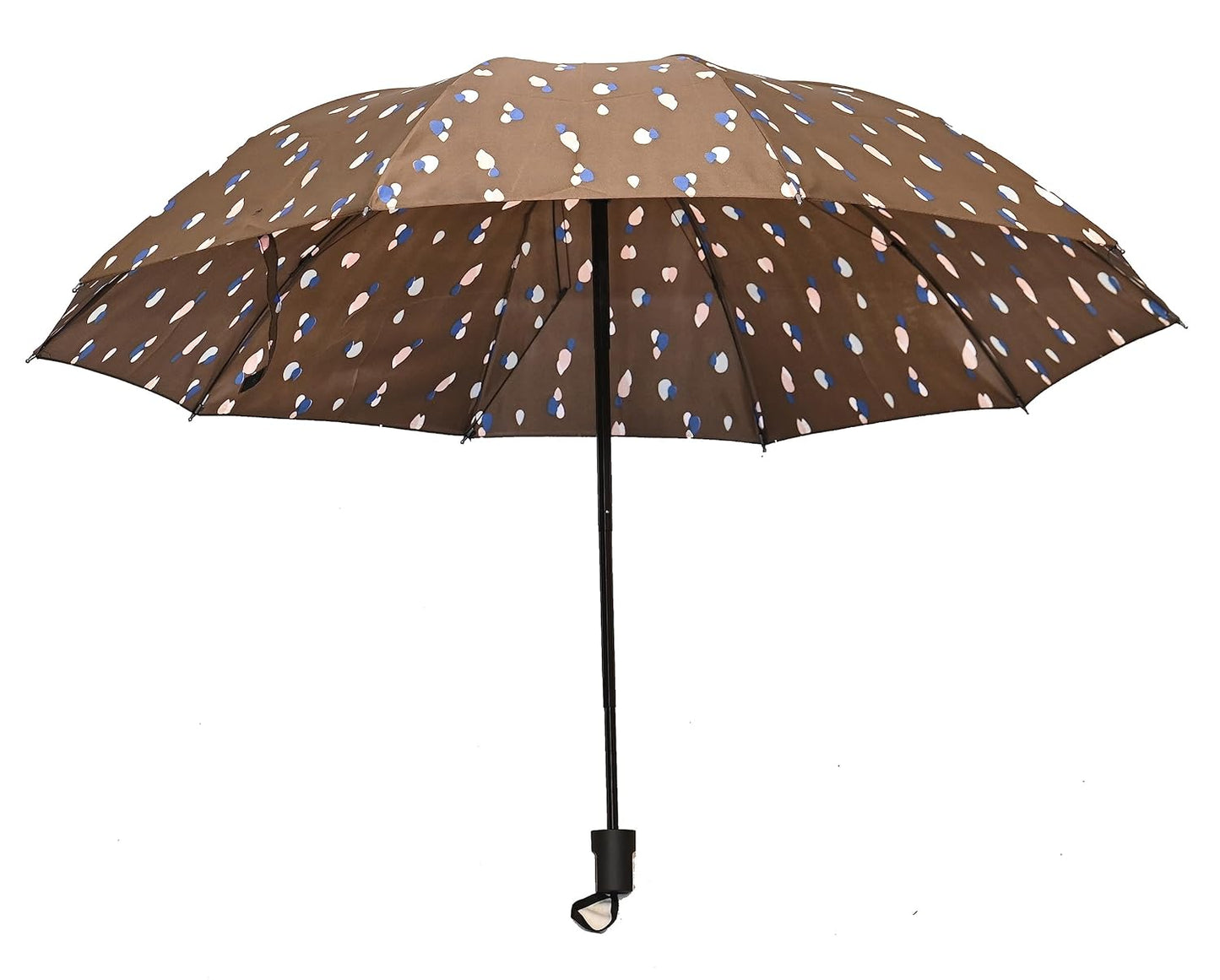 Drop Print 3 folding Ultra-LeightWeight Women Umbrella , Pack of 1
