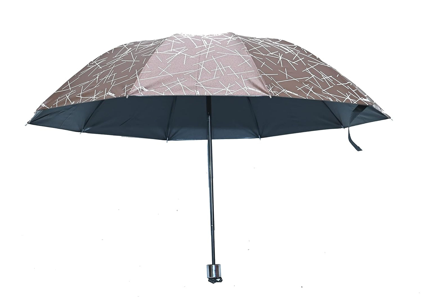 Printed 3 Fold ANTI UV/Rain Compact Umbrella,Pack Of 1