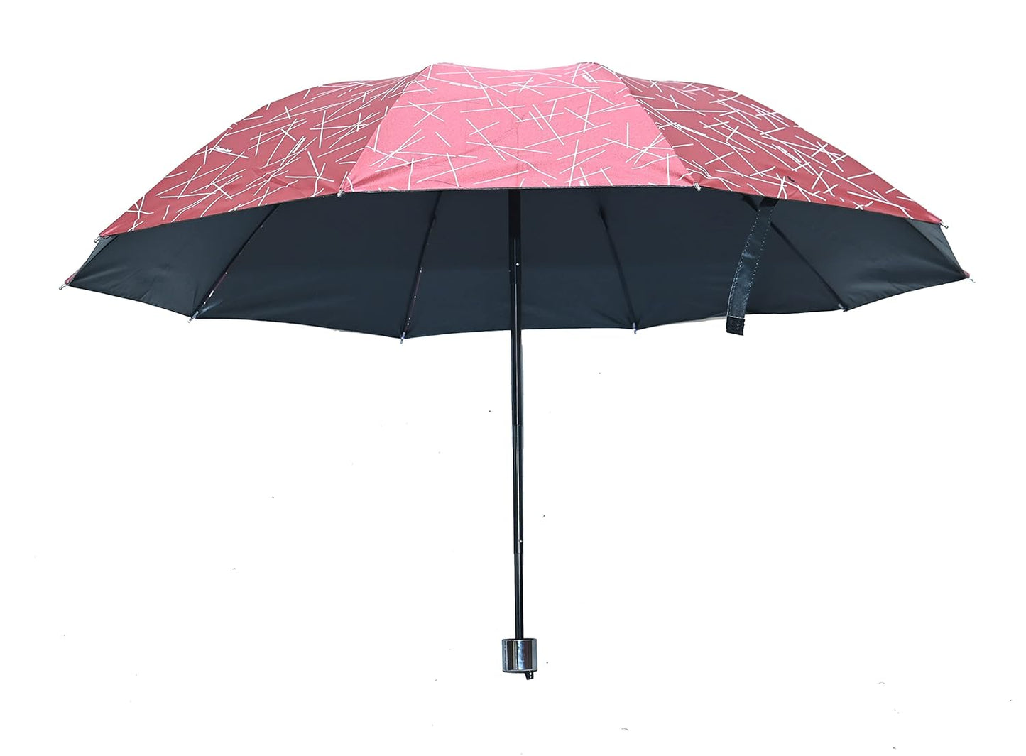 Printed 3 Fold ANTI UV/Rain Compact Umbrella,Pack Of 1