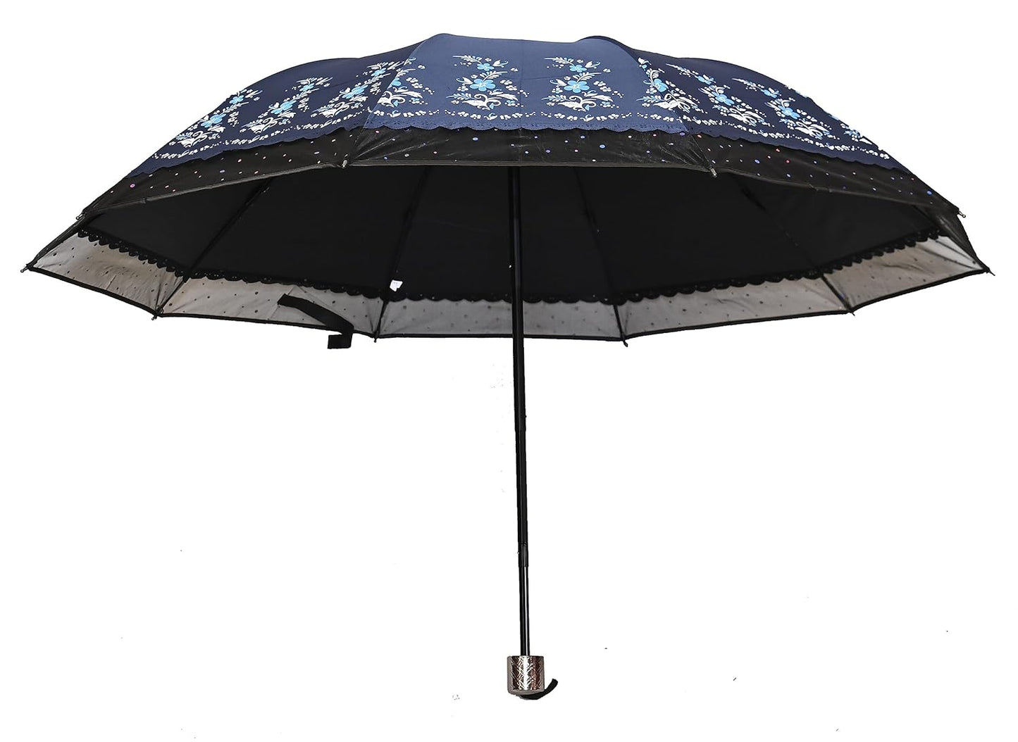 PROTECTIVE Printed Anti-UV 3Folding Umbrella with Net border