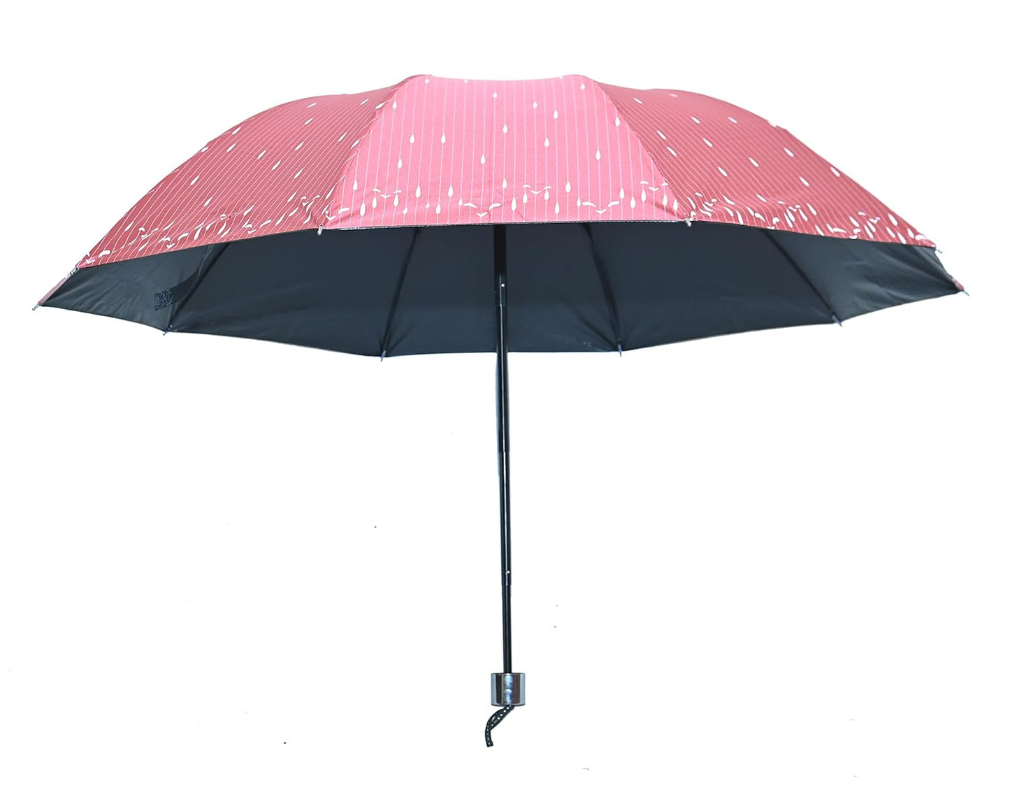 Drops Printed Anti Uv/Rain 3 Folding Umbrella, Pack Of 1