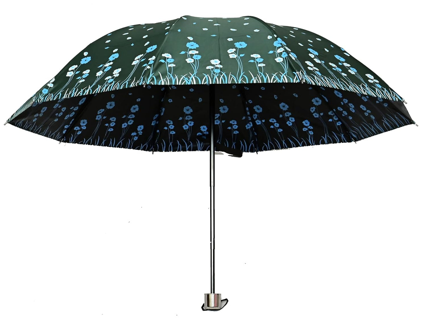 UV Rays Protection Under Print Triple Fold Umbrella For Women , Pack Of 1