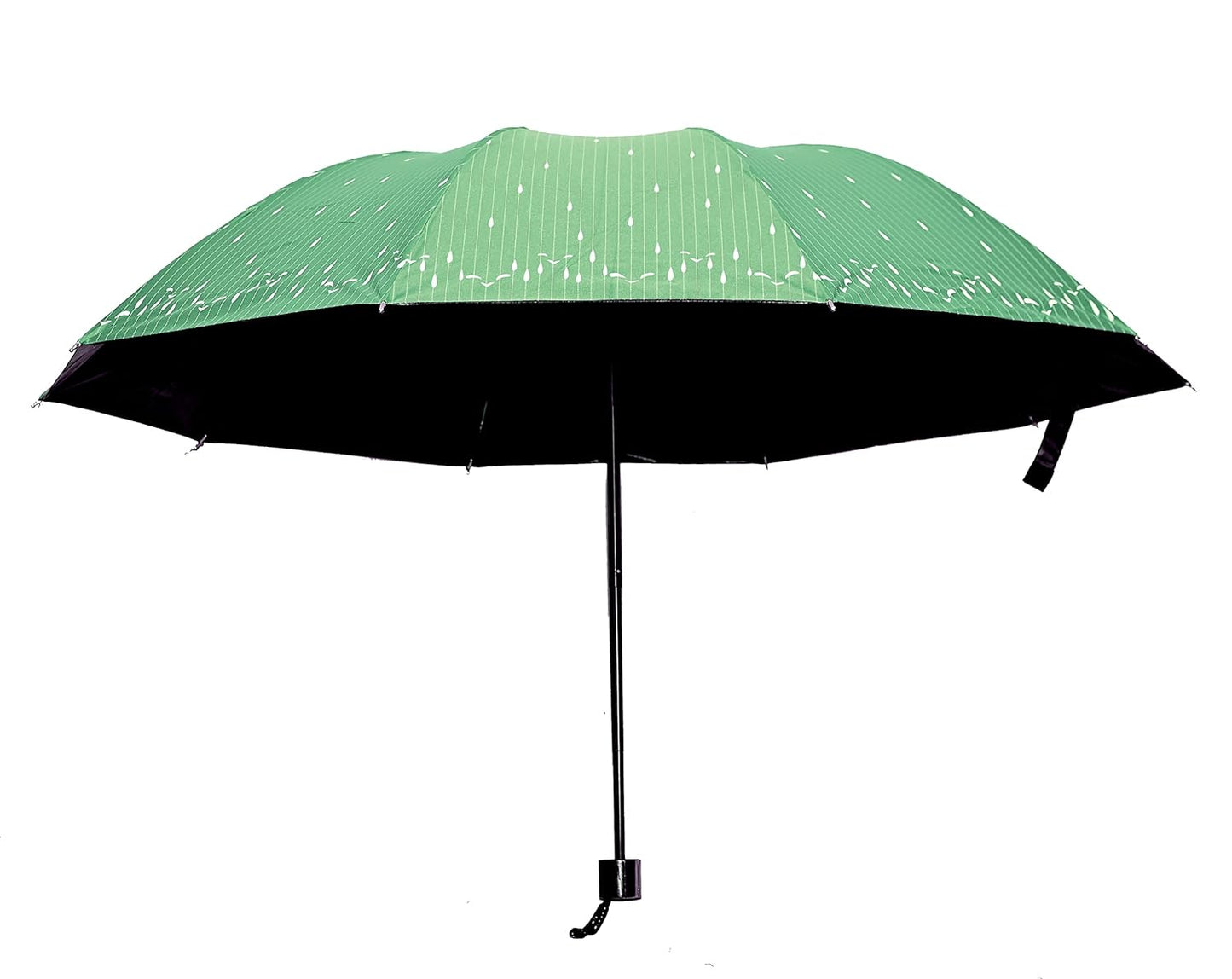 Drops Printed Anti Uv/Rain 3 Folding Umbrella, Pack Of 1