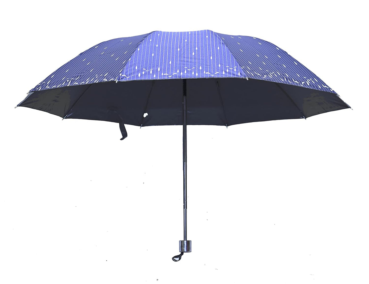 Drops Printed Anti Uv/Rain 3 Folding Umbrella, Pack Of 1