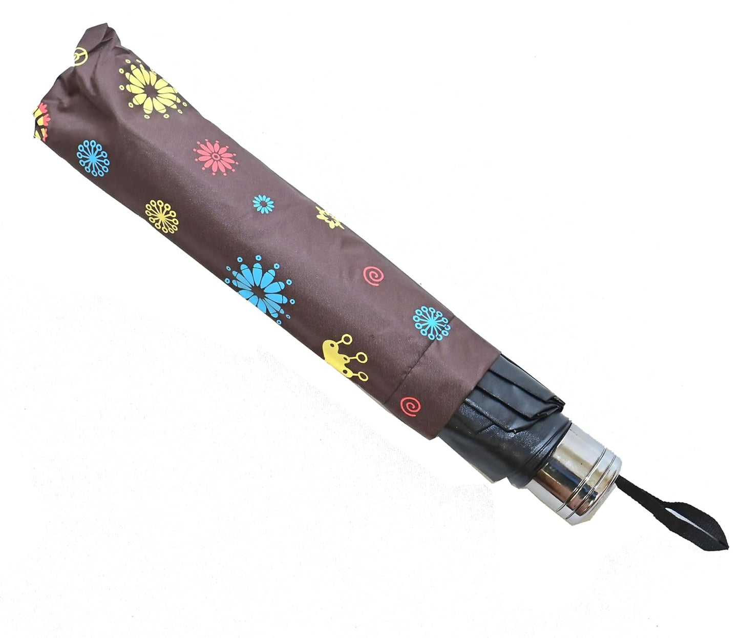 COMPACT 3 FOLD SUN/RAIN PRINTED UV PROTECTION UMBRELLA FOR WOMEN , Pack of 1