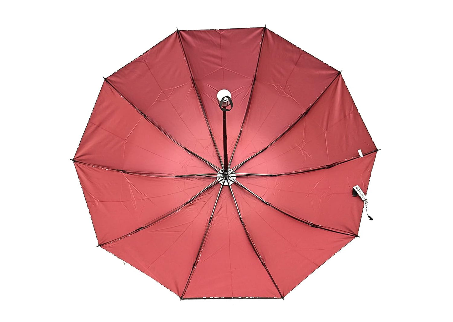 FloralPrinted 3 Fold Anti-Uv,Inner Solid Color Women Compact Umbrella,Pack of 1