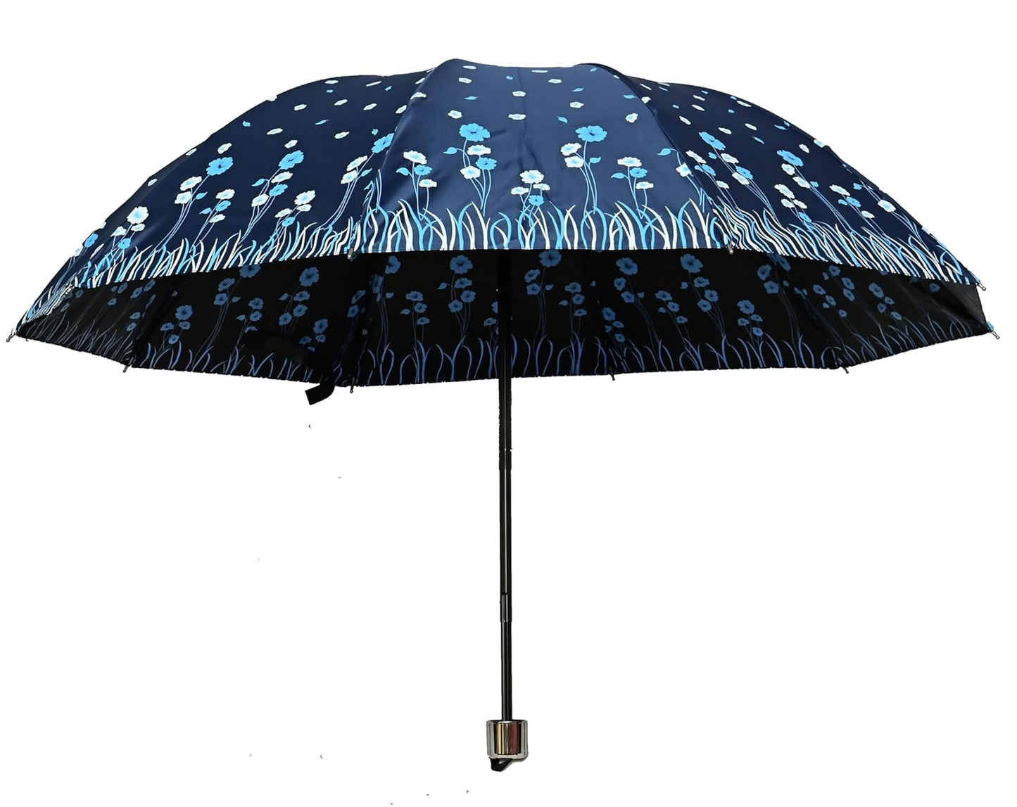 UV Rays Protection Under Print Triple Fold Umbrella For Women , Pack Of 1