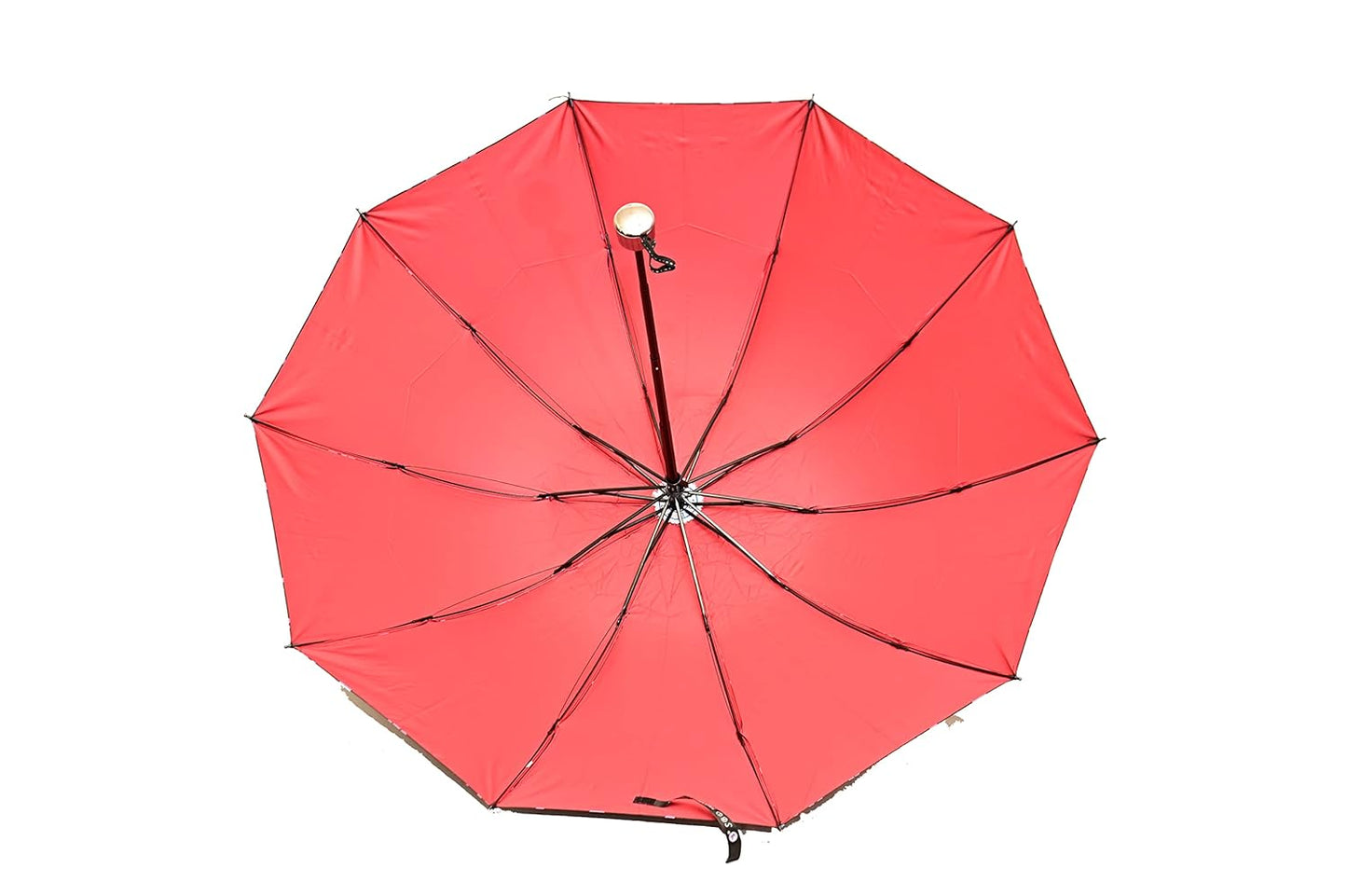 FloralPrinted 3 Fold Anti-Uv,Inner Solid Color Women Compact Umbrella,Pack of 1
