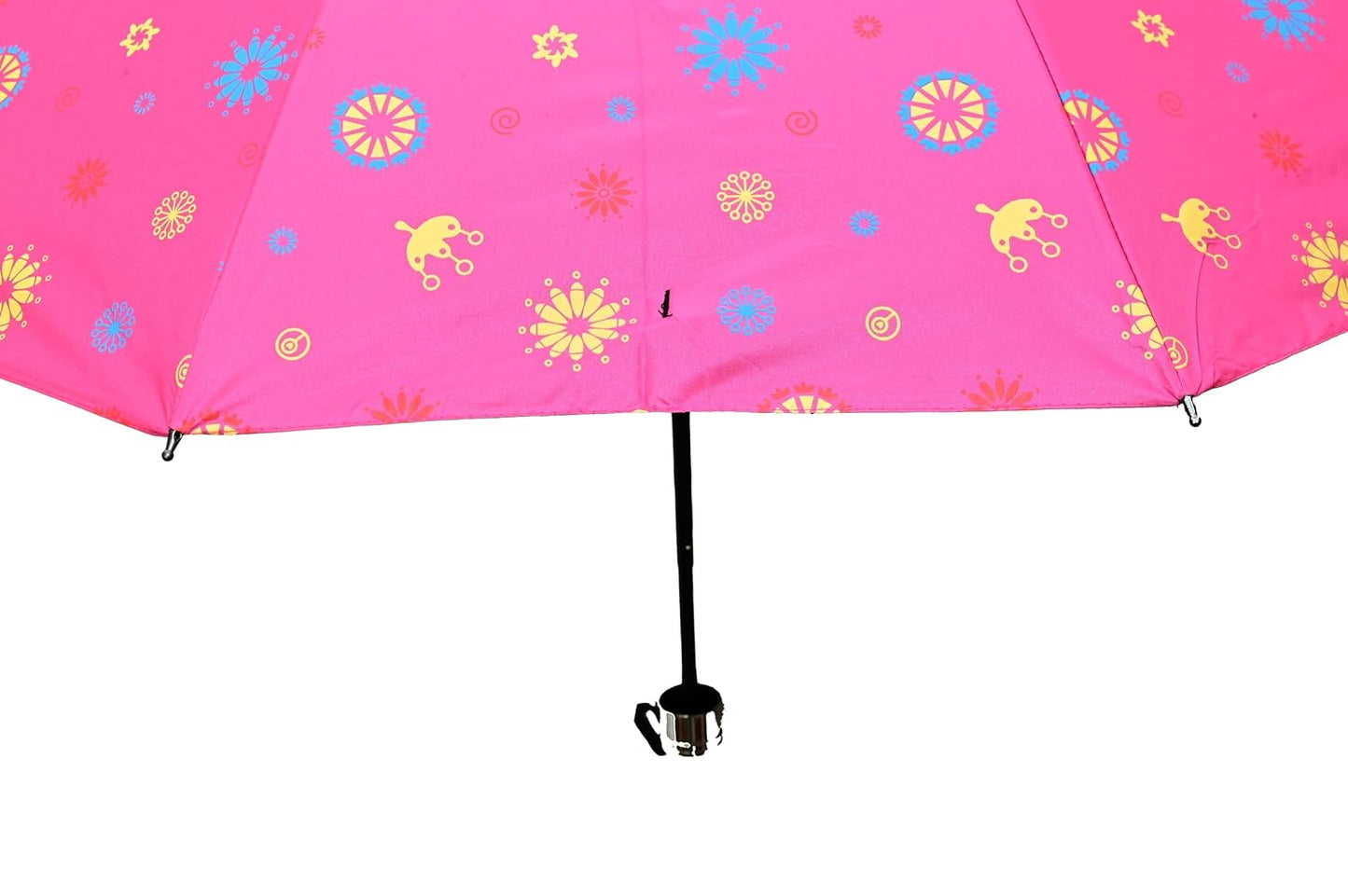 COMPACT 3 FOLD SUN/RAIN PRINTED UV PROTECTION UMBRELLA FOR WOMEN , Pack of 1