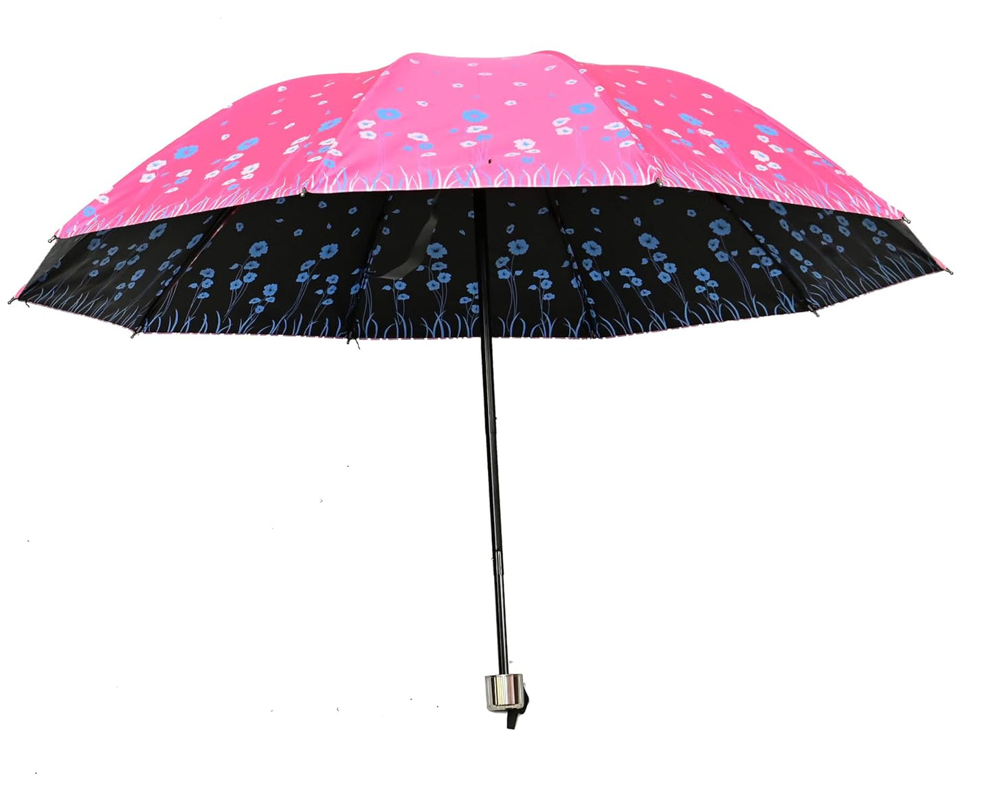 UV Rays Protection Under Print Triple Fold Umbrella For Women , Pack Of 1