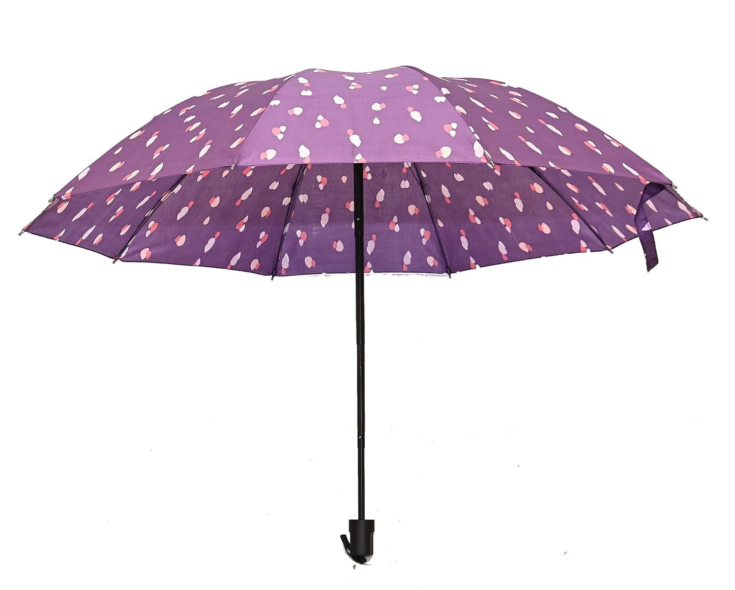 Drop Print 3 folding Ultra-LeightWeight Women Umbrella , Pack of 1