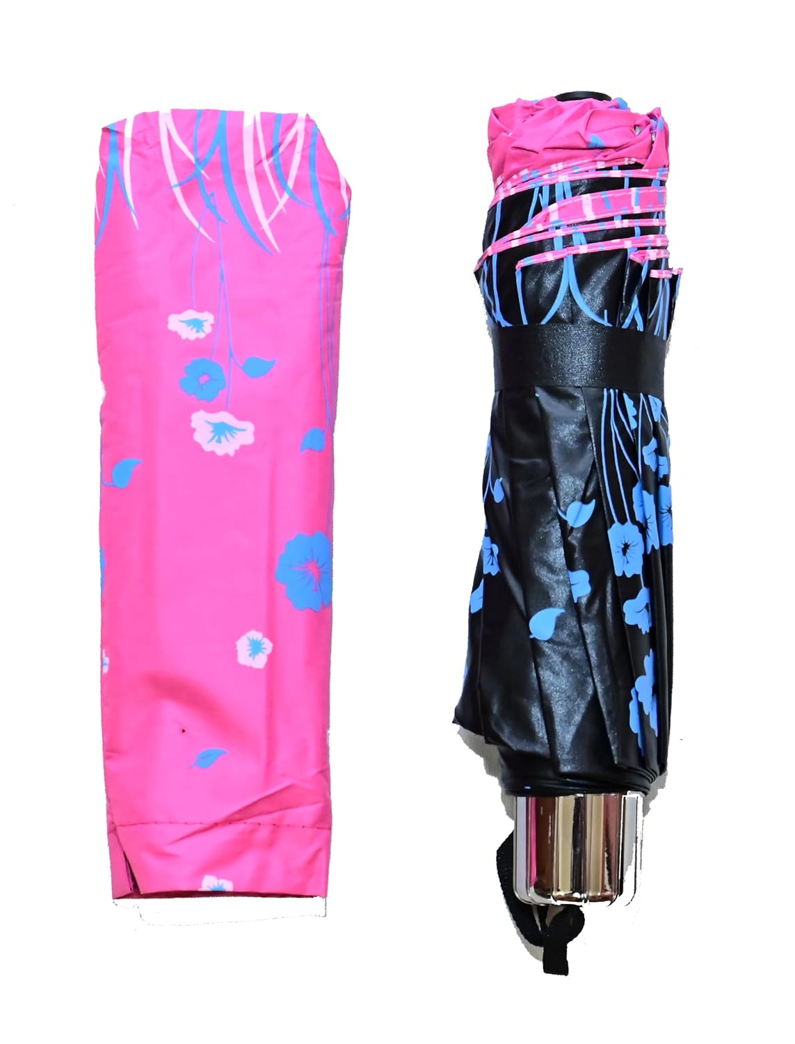 UV Rays Protection Under Print Triple Fold Umbrella For Women , Pack Of 1
