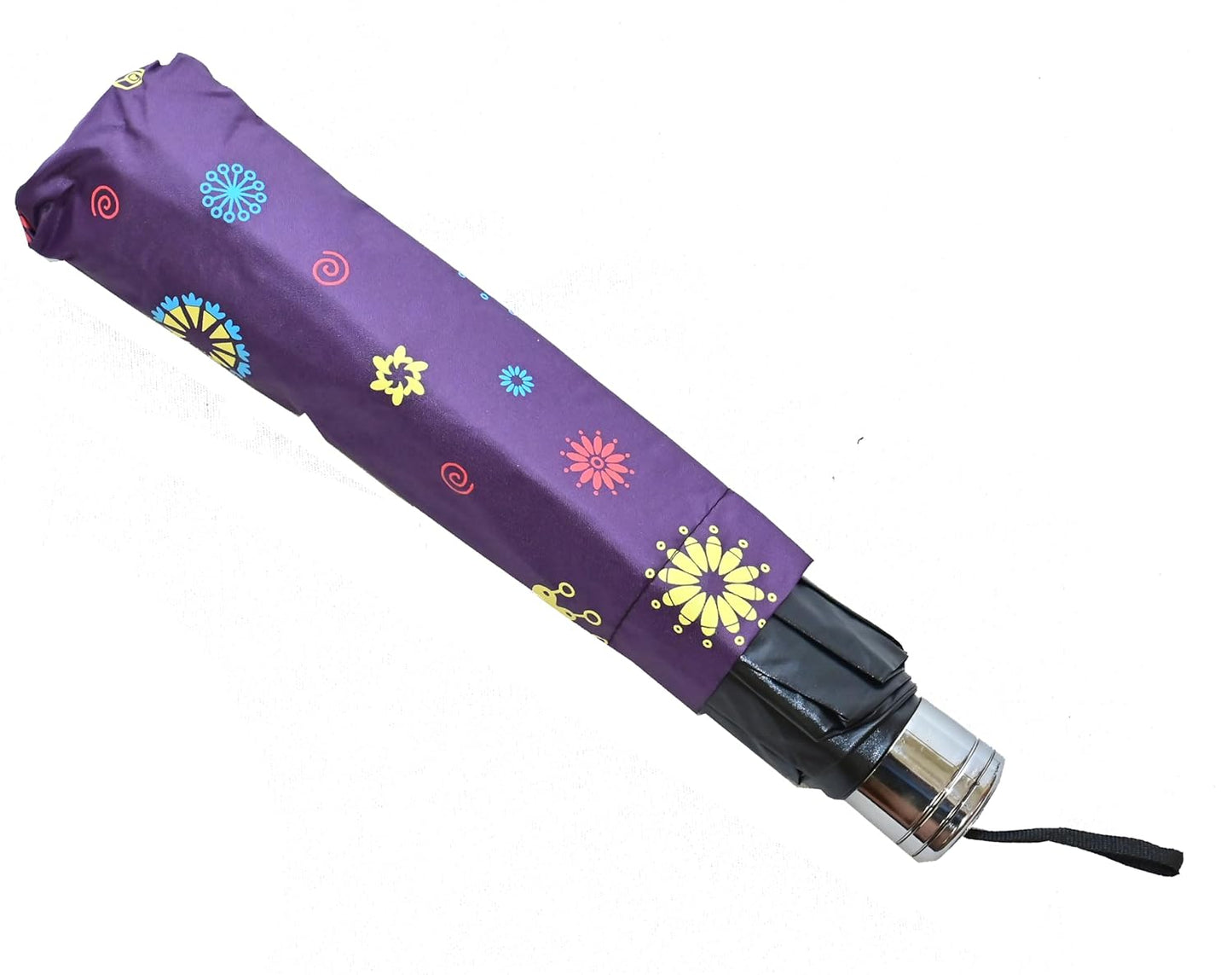 COMPACT 3 FOLD SUN/RAIN PRINTED UV PROTECTION UMBRELLA FOR WOMEN , Pack of 1
