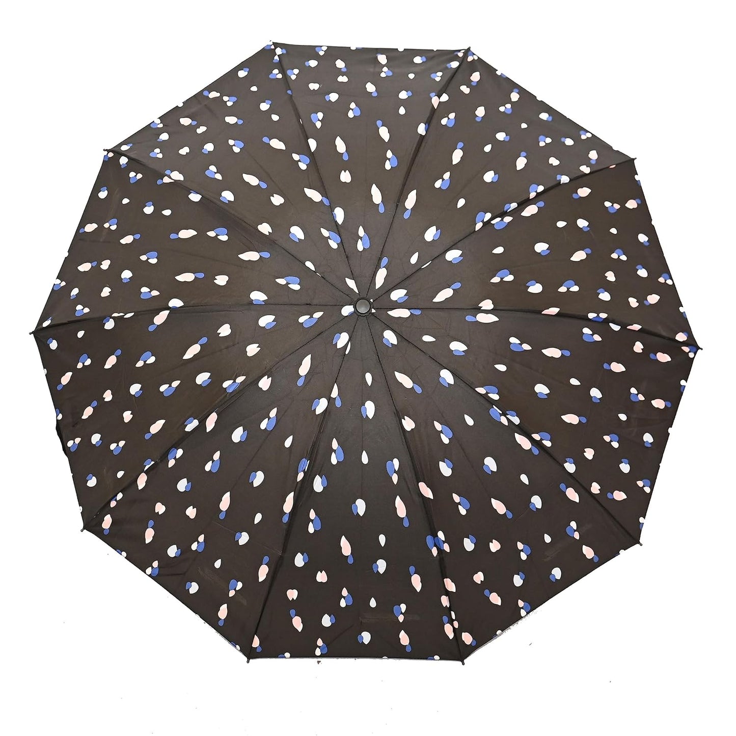 Drop Print 3 folding Ultra-LeightWeight Women Umbrella , Pack of 1