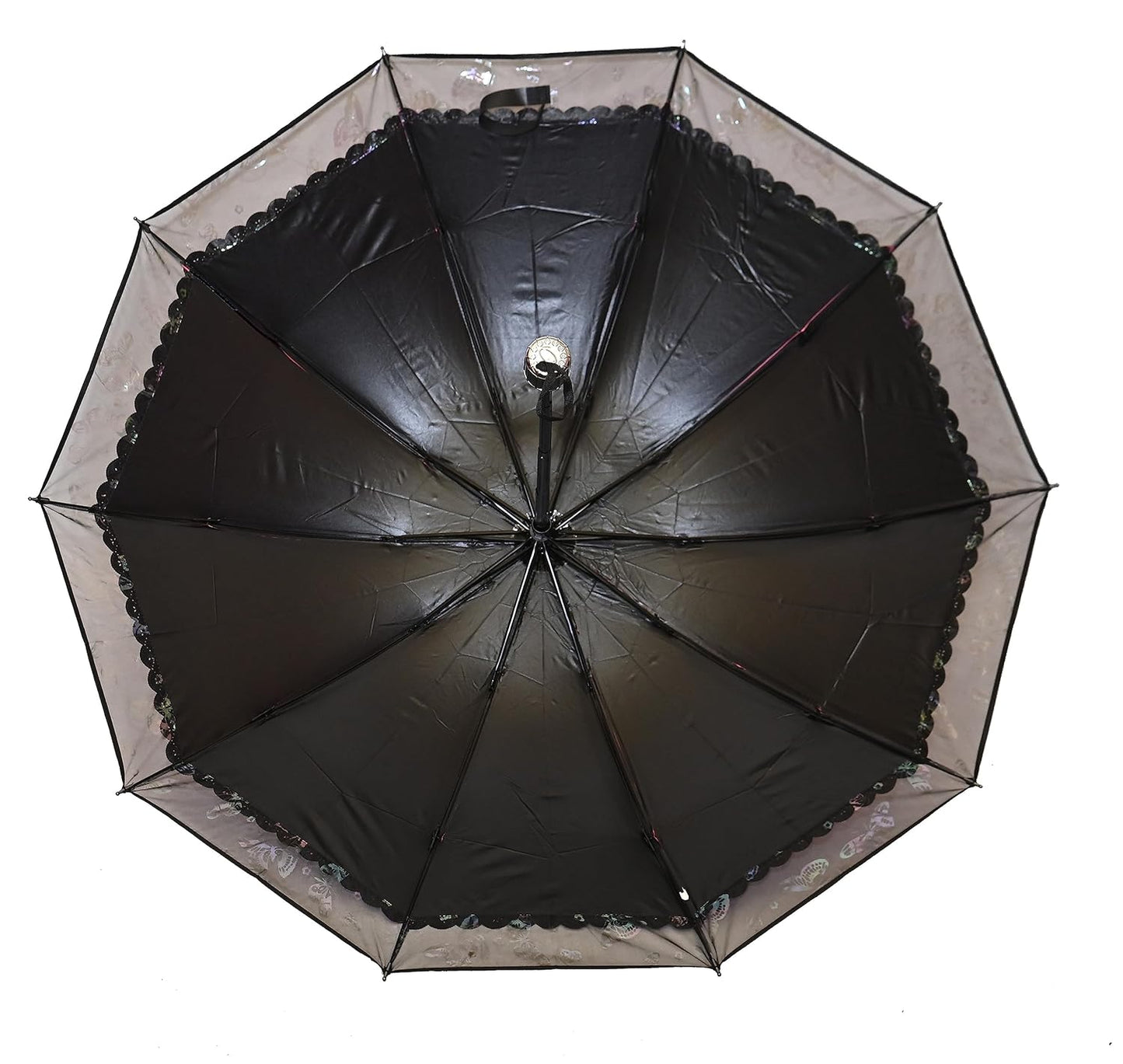PROTECTIVE Printed Anti-UV 3Folding Umbrella with Net border