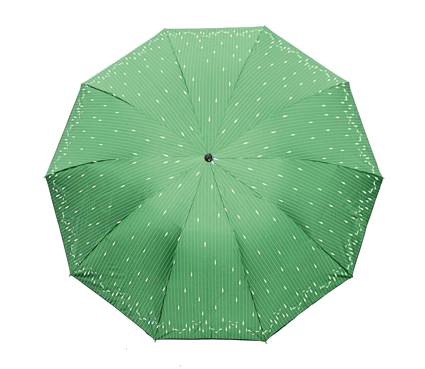 Drops Printed Anti Uv/Rain 3 Folding Umbrella, Pack Of 1