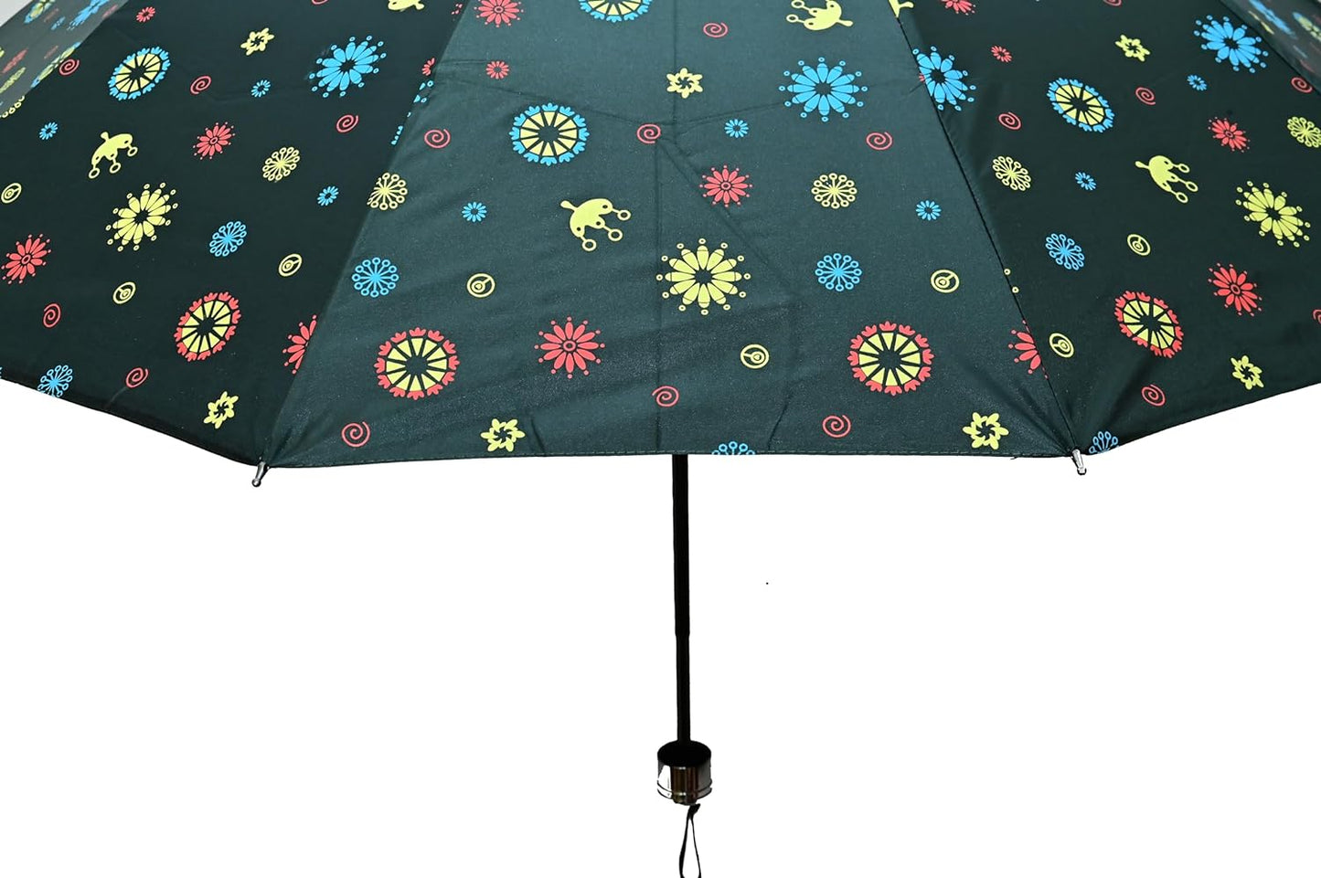 COMPACT 3 FOLD SUN/RAIN PRINTED UV PROTECTION UMBRELLA FOR WOMEN , Pack of 1