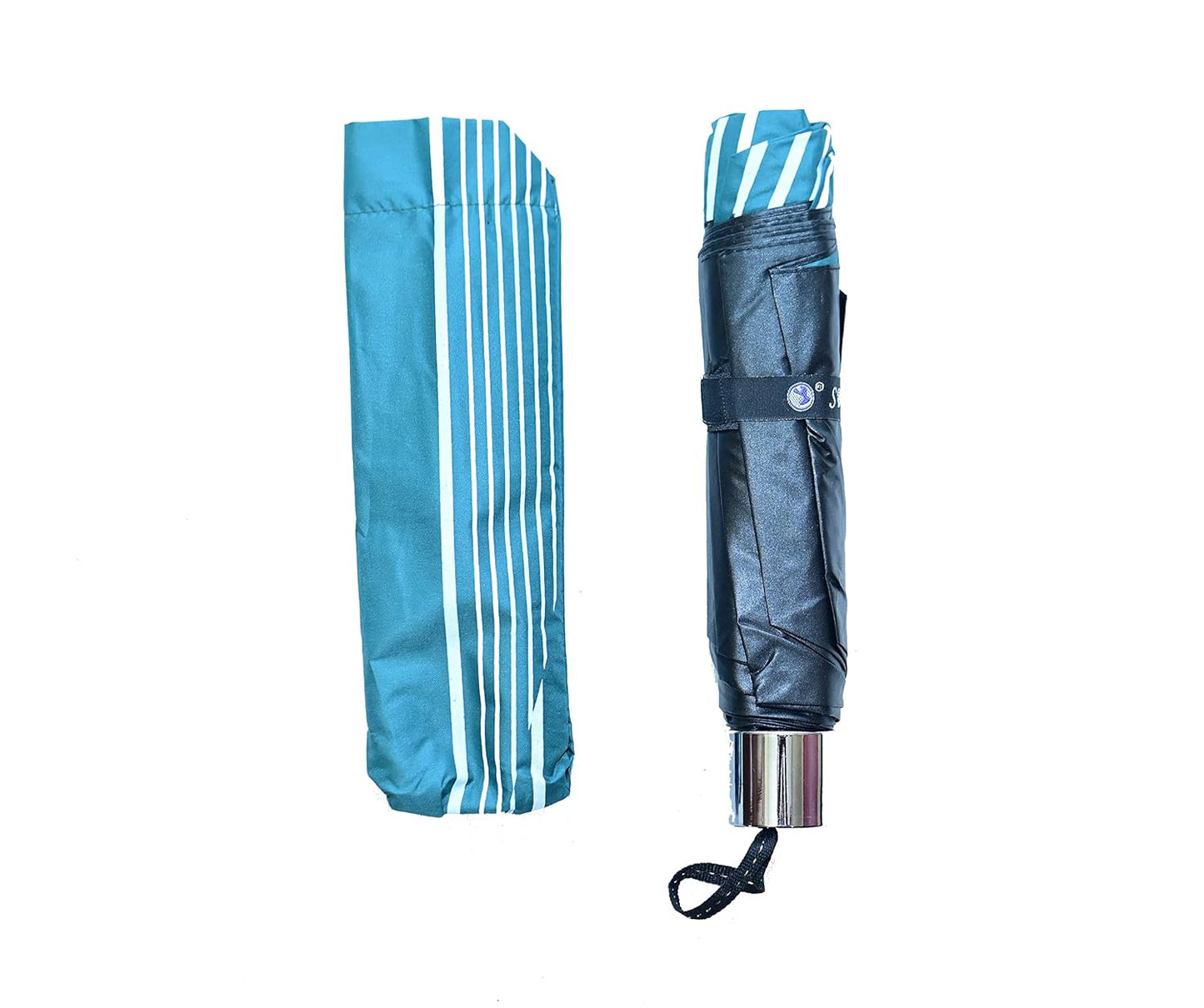 Printed 3 Folding Anti-Uv Sun/Rain Womens Compact Umbrella, Pack of 1