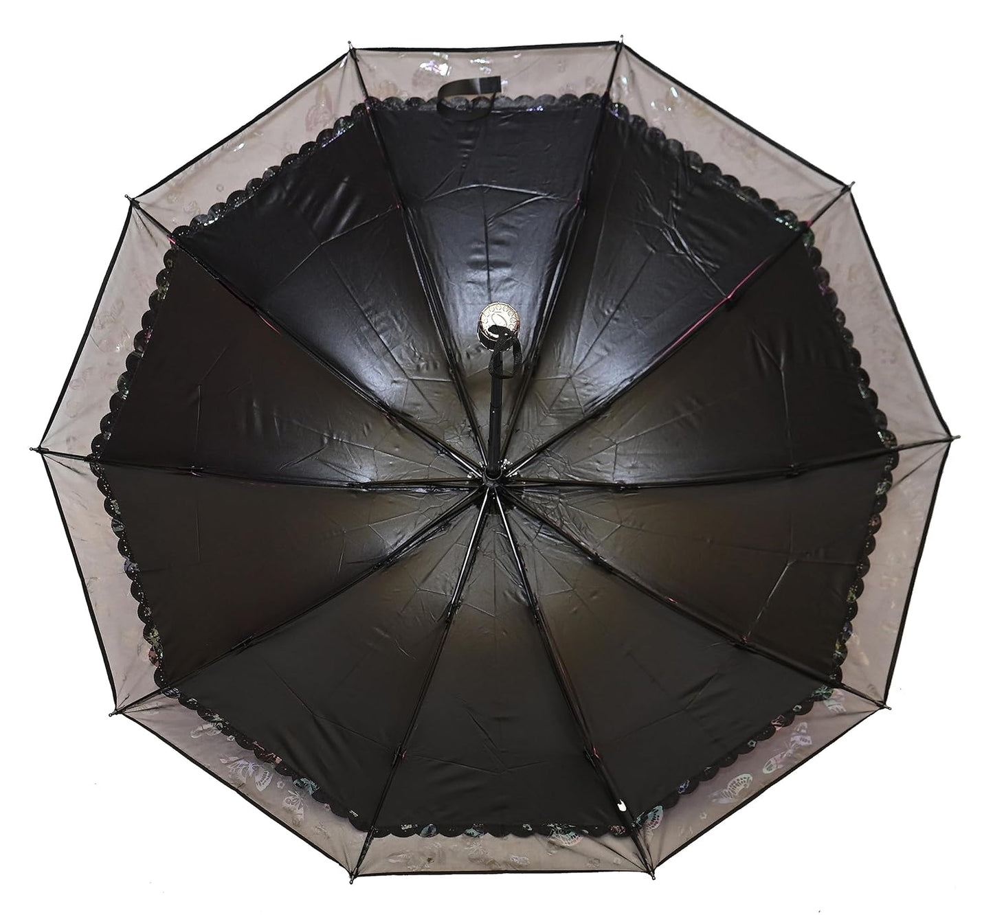 PROTECTIVE Printed Anti-UV 3Folding Umbrella with Net border