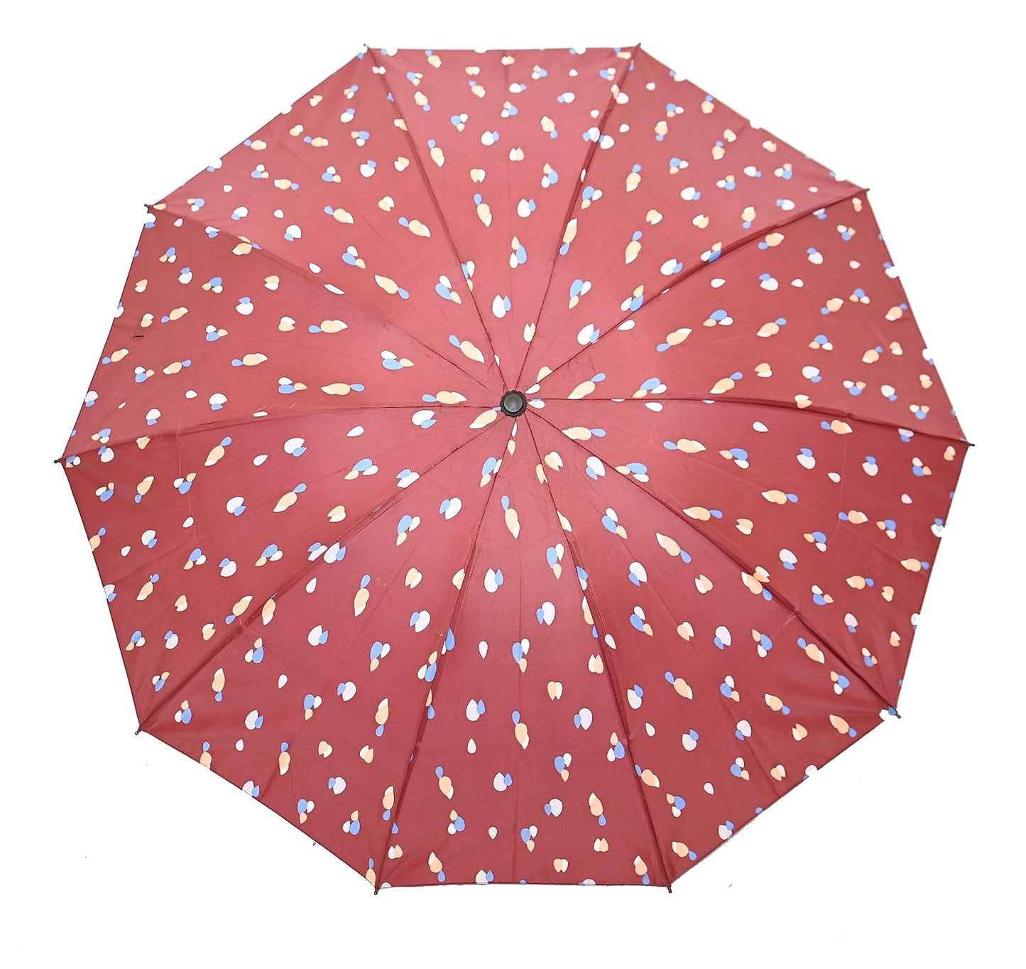 Drop Print 3 folding Ultra-LeightWeight Women Umbrella , Pack of 1