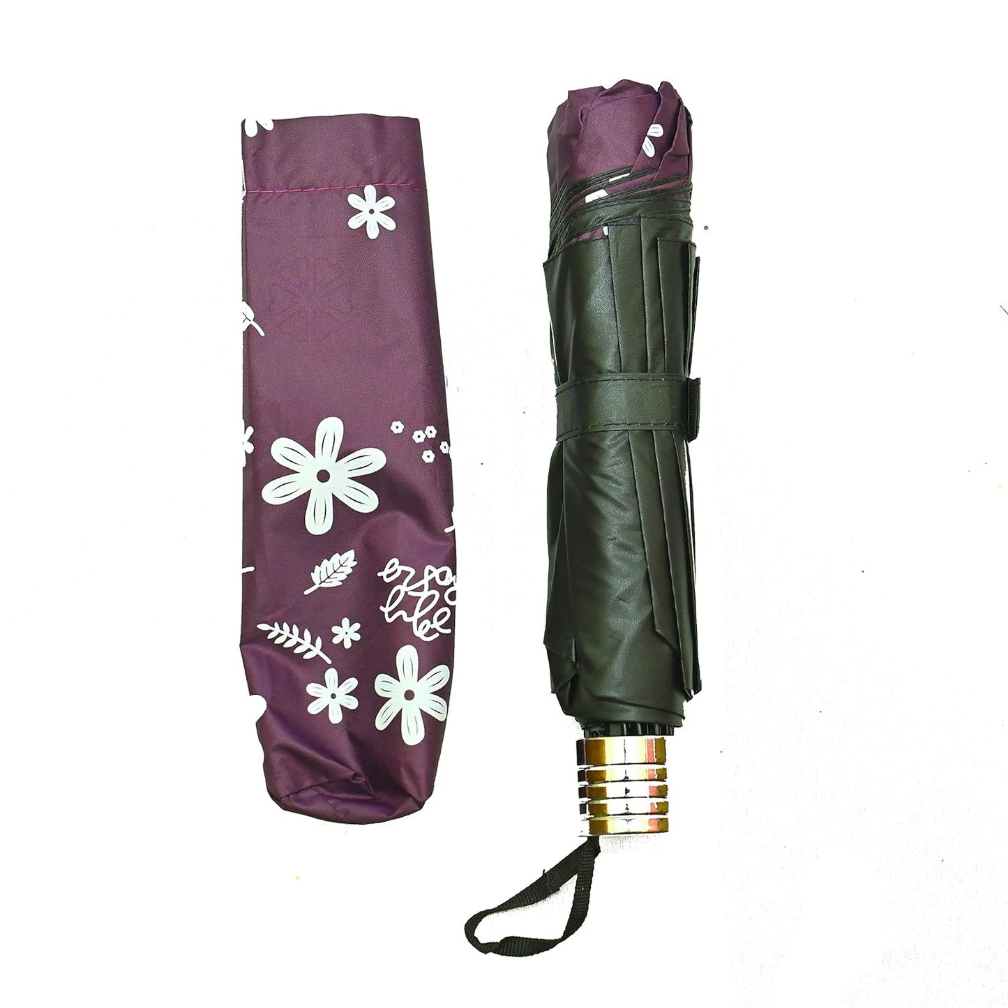 3 Folding Anti-UV Water Magic Rain Umbrella, Pack Of 1