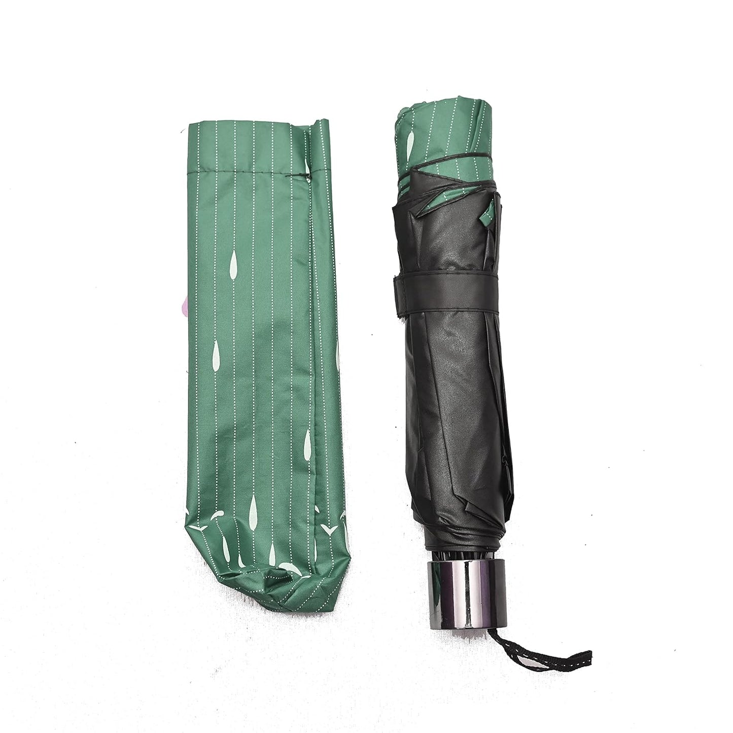 Drops Printed Anti Uv/Rain 3 Folding Umbrella, Pack Of 1