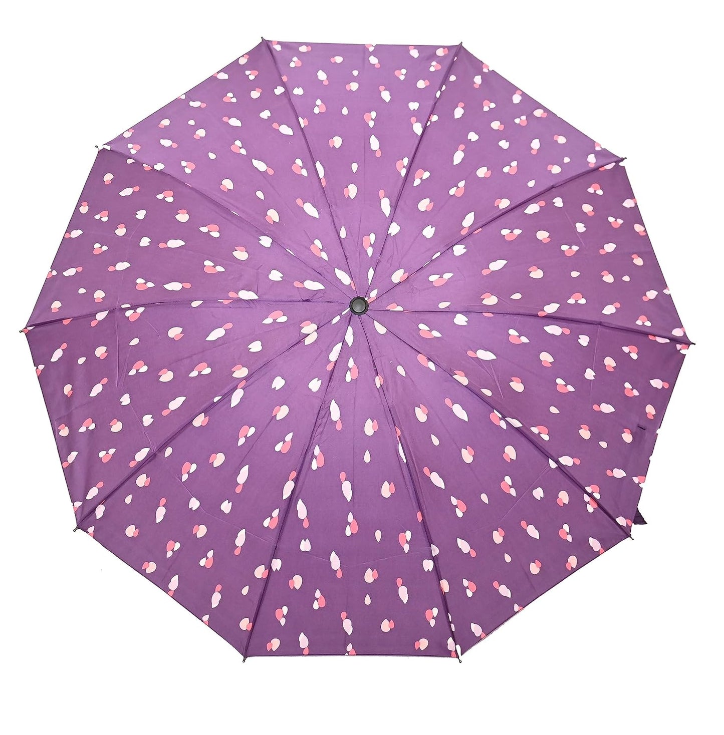 Drop Print 3 folding Ultra-LeightWeight Women Umbrella , Pack of 1