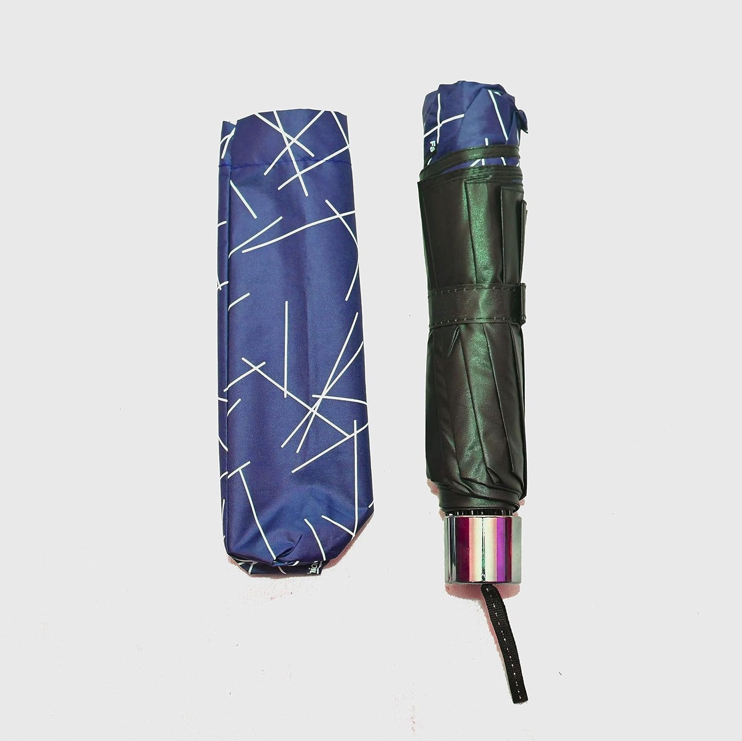 Printed 3 Fold ANTI UV/Rain Compact Umbrella,Pack Of 1