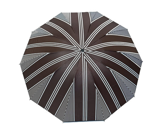 Printed 3 Folding Anti-Uv Sun/Rain Womens Compact Umbrella, Pack of 1