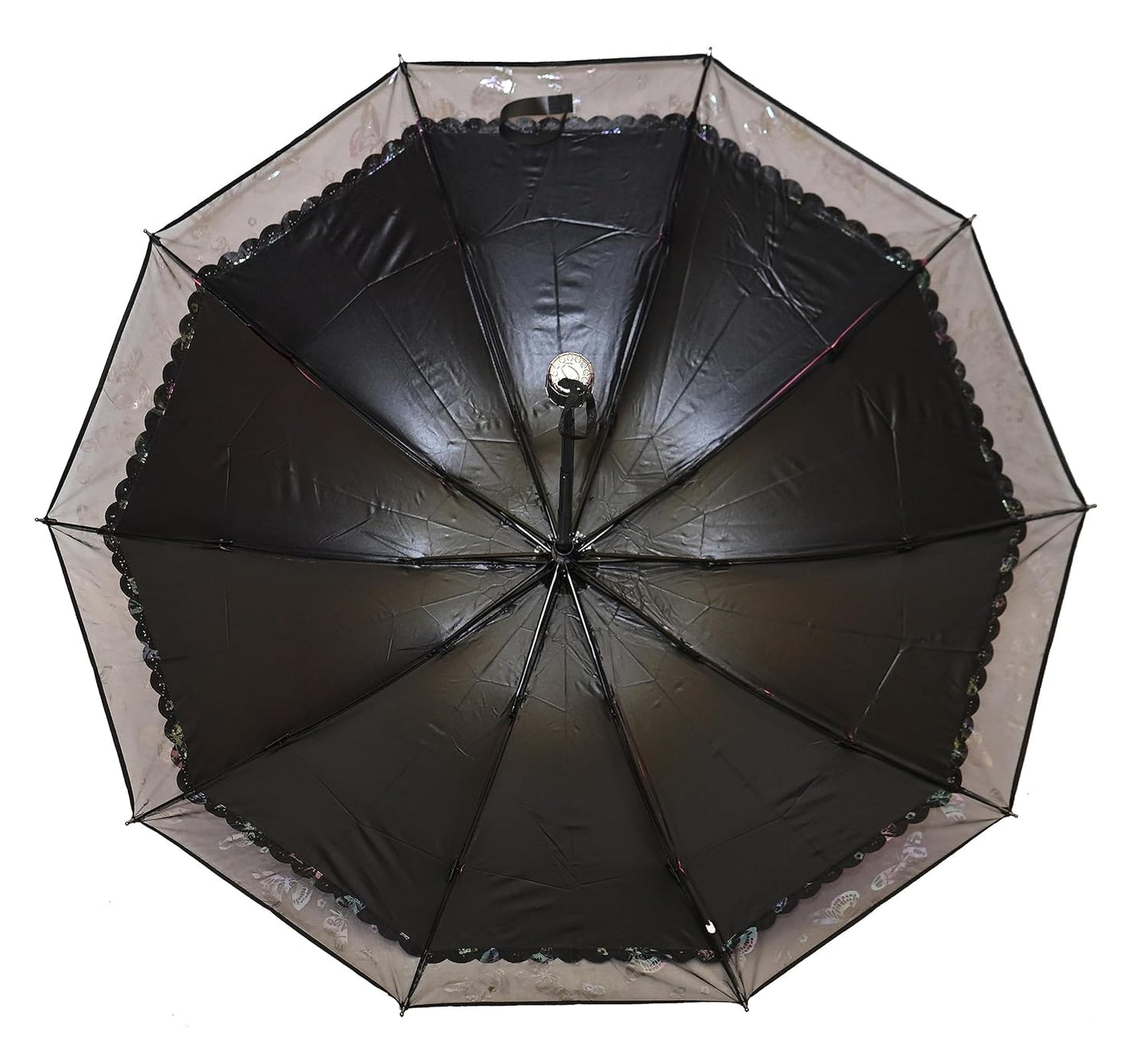 PROTECTIVE Printed Anti-UV 3Folding Umbrella with Net border