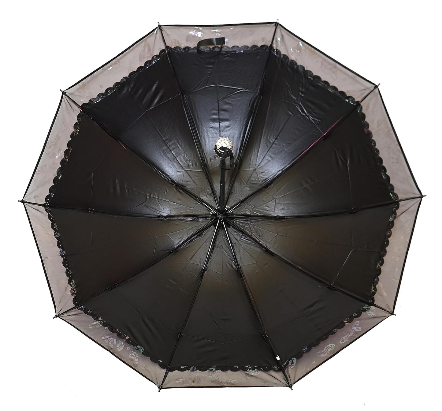 PROTECTIVE Printed Anti-UV 3Folding Umbrella with Net border
