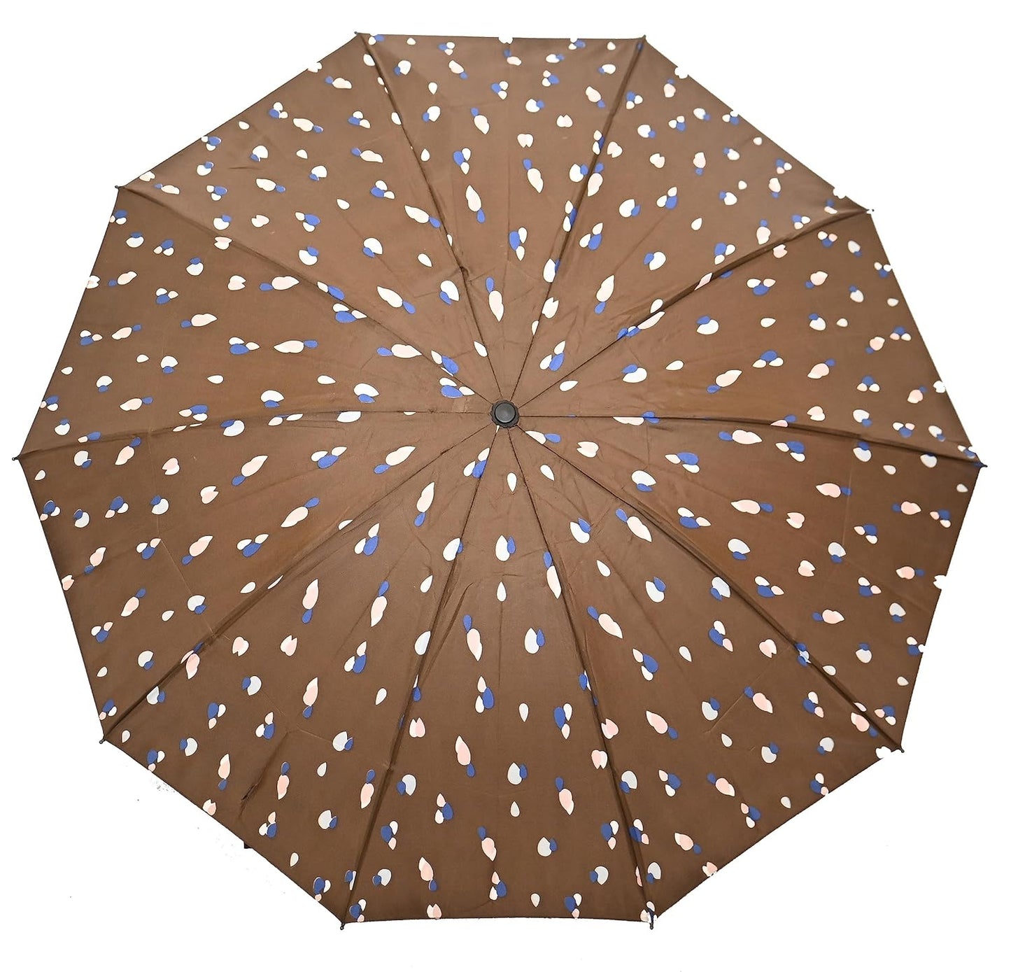 Drop Print 3 folding Ultra-LeightWeight Women Umbrella , Pack of 1