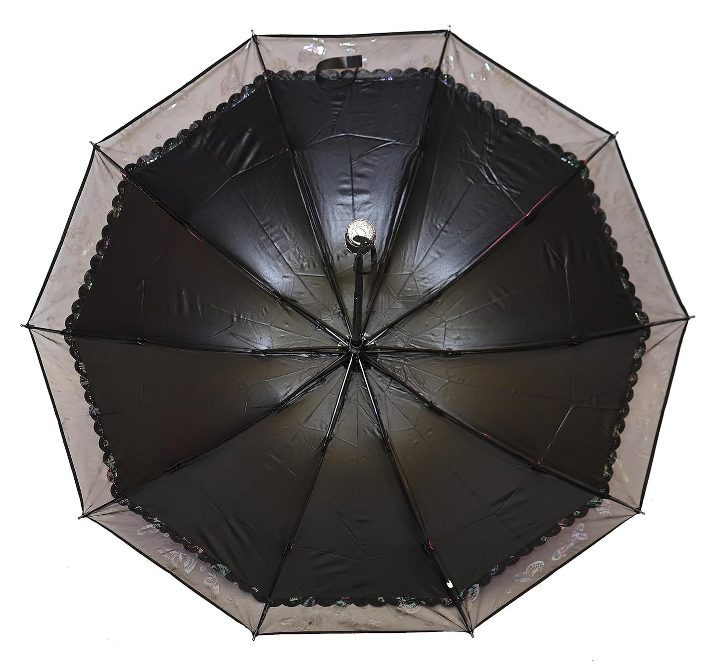 PROTECTIVE Printed Anti-UV 3Folding Umbrella with Net border