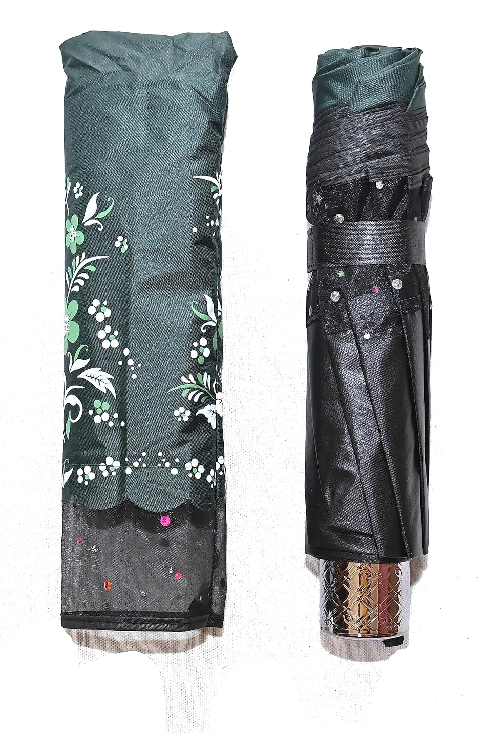 PROTECTIVE Printed Anti-UV 3Folding Umbrella with Net border