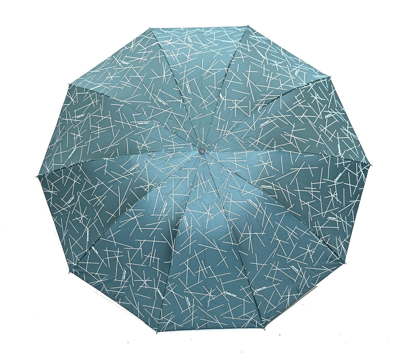 Printed 3 Fold ANTI UV/Rain Compact Umbrella,Pack Of 1
