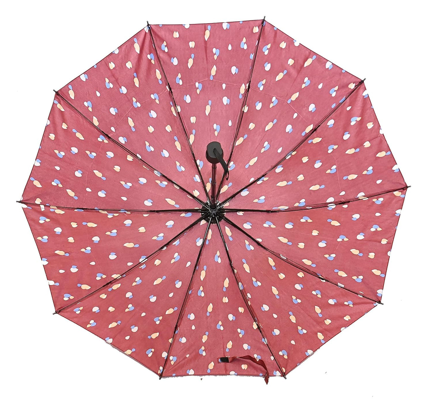 Drop Print 3 folding Ultra-LeightWeight Women Umbrella , Pack of 1
