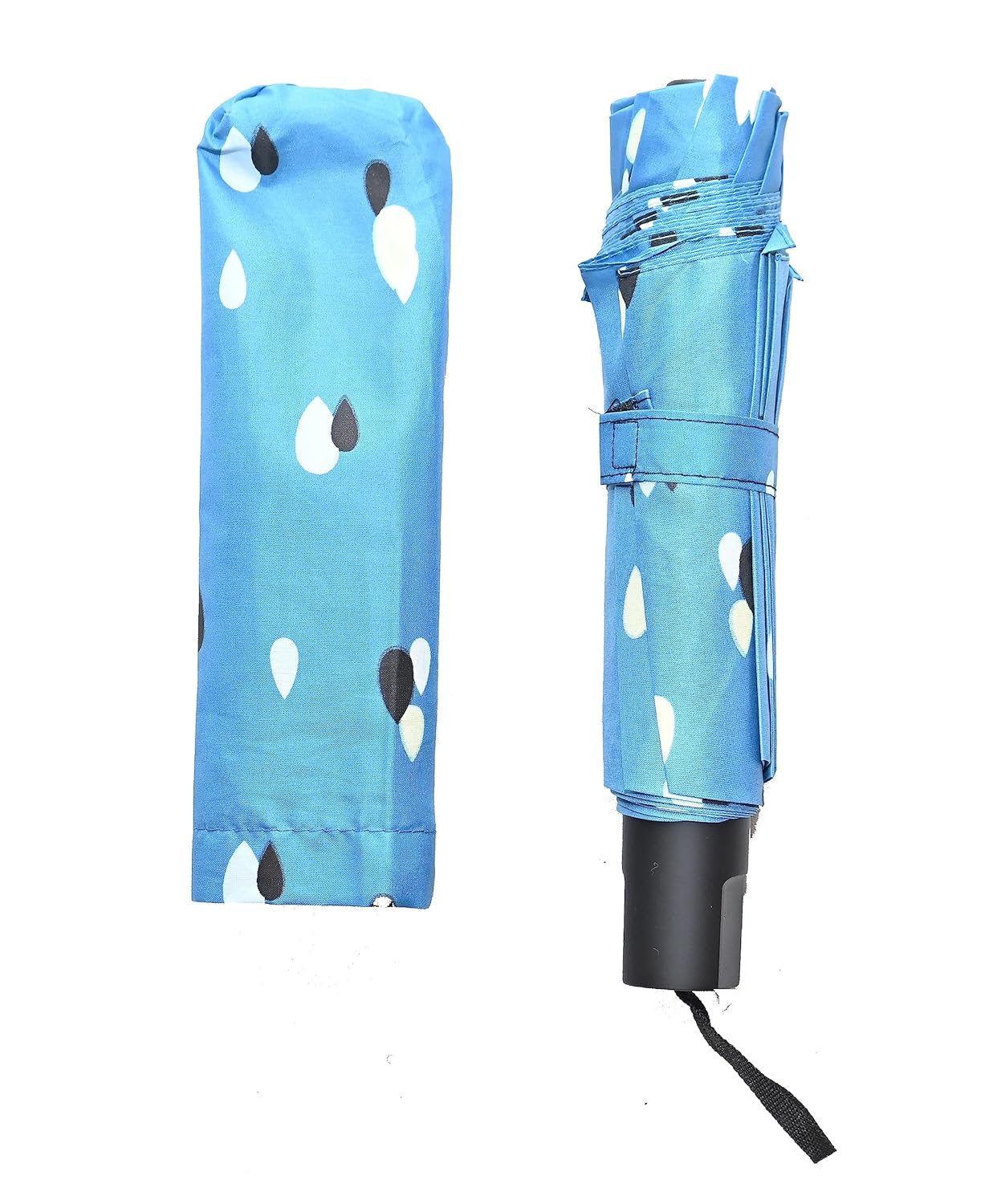 Drop Print 3 folding Ultra-LeightWeight Women Umbrella , Pack of 1