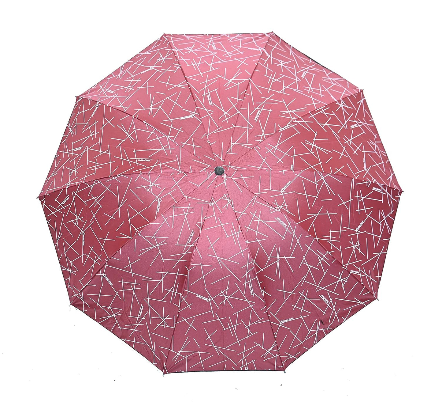 Printed 3 Fold ANTI UV/Rain Compact Umbrella,Pack Of 1
